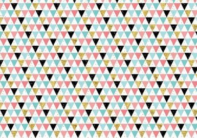 Mad pastel triangle - tapeta dziecięca - artgroup.com.pl